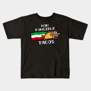 Funny Non Fungible tacos nftacos mexican food Kids T-Shirt